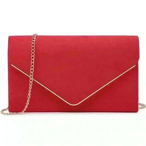 Urban expressions red crossbody clutch envelope bag